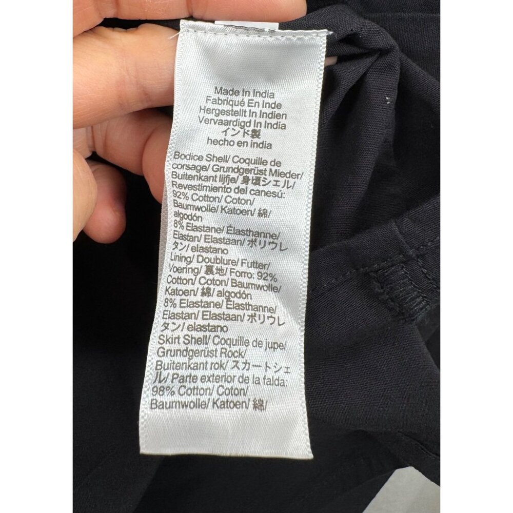J.Crew Drop-waist mixy dress‎ black preppy money 90s classic sz XL - Picture 5 of 8